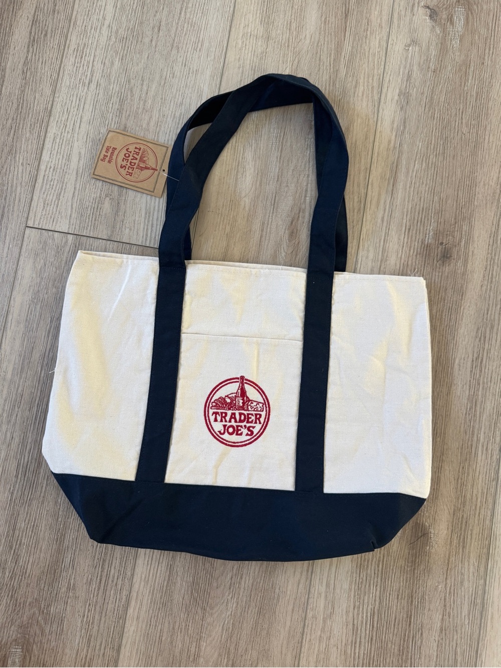 🛒 TRADER JOE’S ORIGINAL LARGE TOTE BAG | NAVY 💙